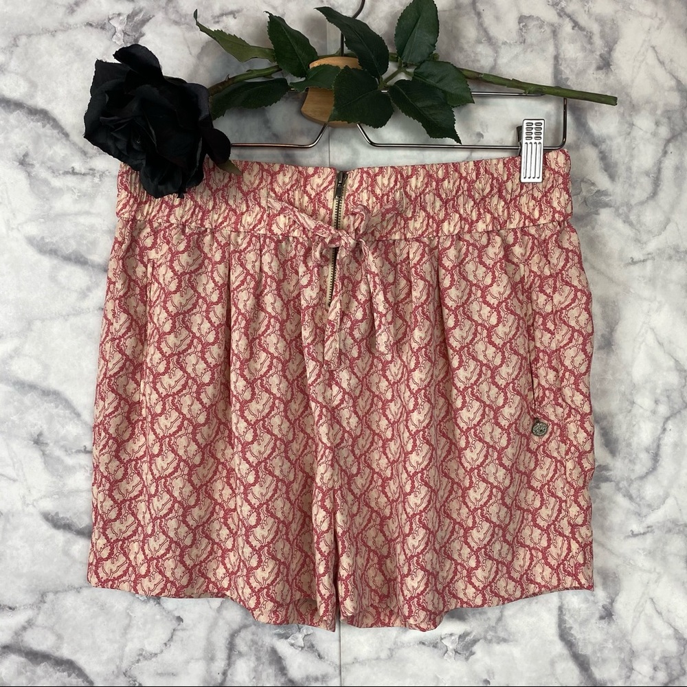 Maison Scotch Printed High Waist Shorts